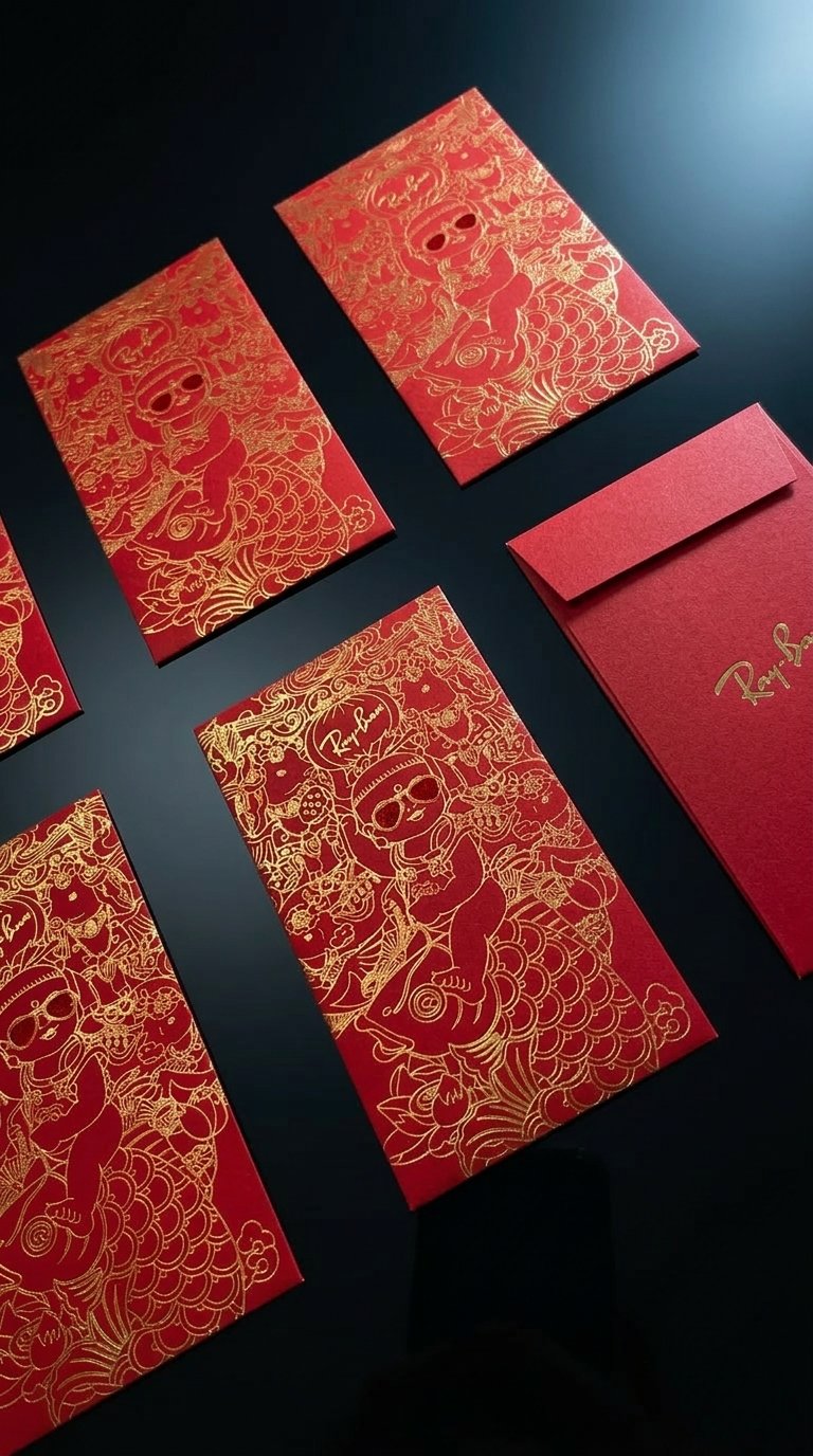 Ray-Ban CNY Red Packet Set — custom packaging Hong Kong | Hon Wing